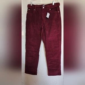 Mens 35x30 Lands' End CW Stretch Corduroy 5 Pocket Pant New